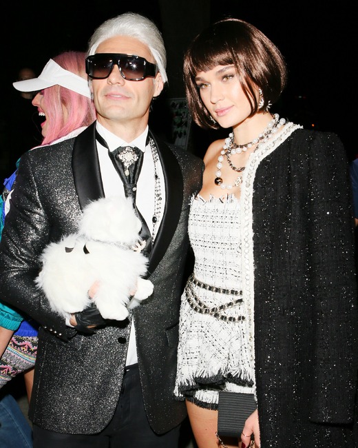 ESC: Ryan Seacrest, Shayna Taylor, Casamigos Halloween party 2018